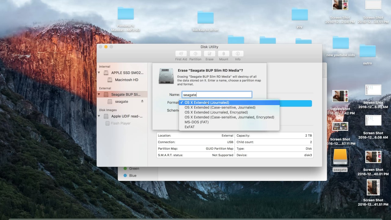 what is the best format to format a external hard drive for mac